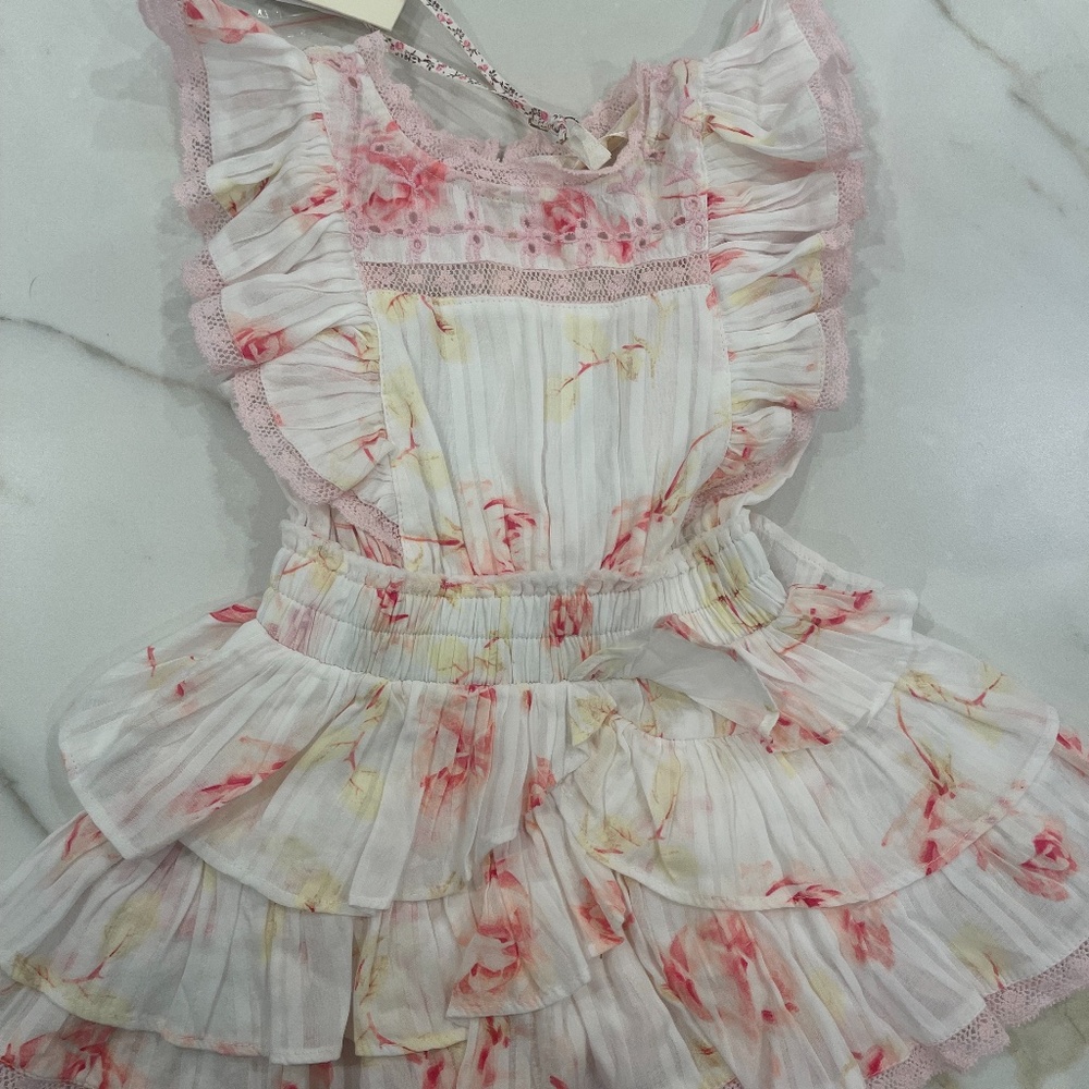 Love Shack Fancy, decker Dress, Cherry Soda, 18-24 months, youth